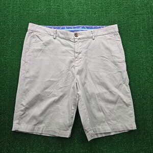 Tommy Bahama Shorts Mens 35 Light Green Chino Flat Front Summer‎ Beach Preppy